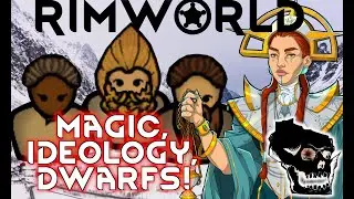 [108] RimWorld - Base Smashing/Trades/Gifts - Magical Mountain Menagerie - Let's Play