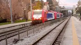 Freight Train 80505 with 3 DE 2000  2 ADtranz 1 Bombardier..20th February 2021.