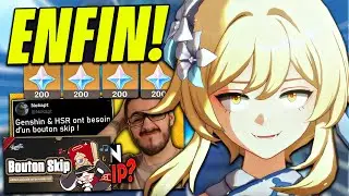NOUVELLE ÈRE POUR CE JEU ! Bouton SKIP sur HSR, Portail Skirk et Abysses Genshin (oui en même temps)