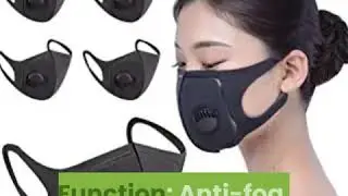 5 pack face masks with breathing 100 cotton washable reusable cloth masks protection from dust polle