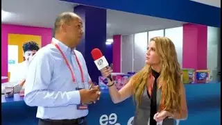 Tamara Vieyte platic&oacute; con el gerente de #Marketing de Essity