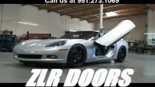 ZLR DOORS for Corvette C5 C6 and Cadillac XLR Bolt-on door conversion kit by Vertical doors Inc