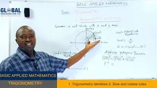 DARASA ONLINE: EPISODE 65 BASIC MATHS (TRIGONOMETRY -  IDENTITIES, COSINE AND SINE RULES)