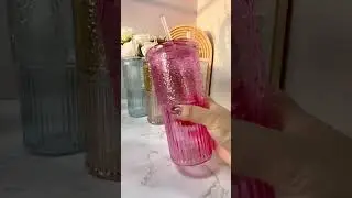 Celebrate Every Sip with Stylish Glass Cups #glasscupsset #DIY #aesthetic