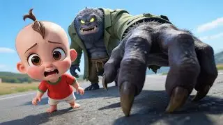 Monster at Bus Stop | Stranger Safety Rhyme for Kids | Tiny Miny Media Baby Kids Songs