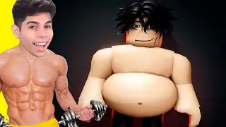 TREINANDO MEU NOOB PRA FICAR FORTE NO ROBLOX!