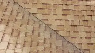 DRONE ROOF INSPECTION, SHINGLES  AND RAIN GUTTER.