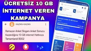 &Uuml;CRETSİZ 10 GB İNTERNET RAMAZAN KAMPANYASI T&Uuml;M HATLAR - bedava internet
