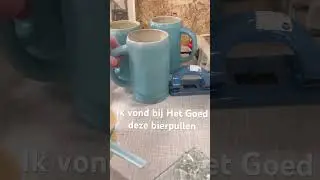 Ik vond bij Het Goed deze bierpullen , niet meegenomen, misschien wel spijt van 😅 #kringloopgelukje