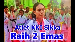 Atlet Kushin Ryu M Karate-Do Indonesia Asal Sikka Raih 2 Medali Emas Saat Kejurda