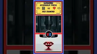 Hydraulic Press vs Red Diamond &ndash; Extreme Crushing Experiment!💎💥#hydraulicpress #satisfying #shorts