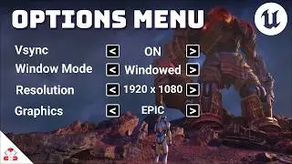How to make an OPTIONS MENU in Unreal Engine 5 - UI Tutorial