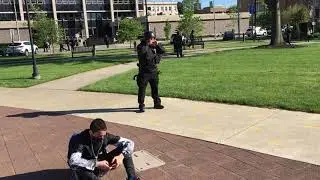 Sit-in protest dispersed by Erie Bureau of Police at Perry Square in Erie