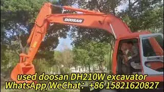 Easy Maintenance DH210 Wheeled Used Doosan Excavator 21 Ton Digger