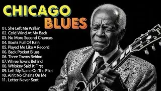 Slow Blues Guitar Night | Chicago Blues Atmosphere