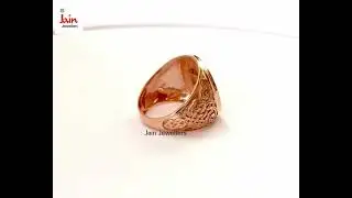 18 Kt Real Solid Rose Gold St. George Fighting Dragon Ring Size 8,9,10,11,12