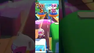Talking Tom Hero Dash 💨 || Tom Hero VS Angela Hero😂 || 110111 Gameplay👍 #trending #viralshort