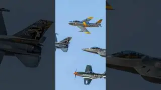Heritage Flight: USAF Fighters Past and Present in One Epic Formation