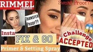 Rimmel Insta Fix & Go ( Primer & Setting Spray ) #ChallengeAccepted #RimmelLondon #MakeupTutorial