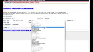 USPTO TESS Structured Search