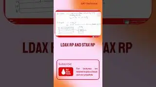 Instruction LDAX Rp , STAX Rp in 8085 Microprocessor I Shri Ananta Tutorials -Technical