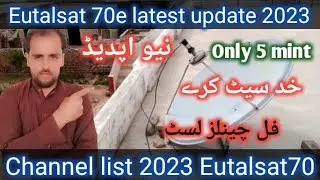 Eutelsat 70 dish setting|how to set eutelsat 70e dish settings with|Paksat38e|eutelsat 70
