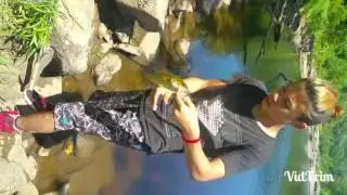 Catching nice smallmouth bass in the cheat river!!