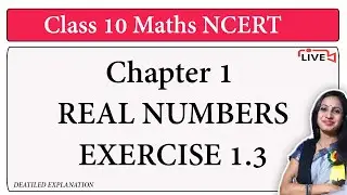 LIVE! Ex 1.3 Class 10 Maths Chapter 1 Real Numbers NCERT Solutions | For CBSE Board Exams