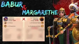 Rise of Kingdoms ~ Babur/Margarethe Test vs Nevsky/Joan