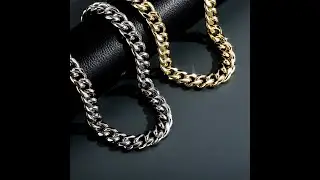 Kleos 12mm Iced Box Plain Cuban Link Chain
