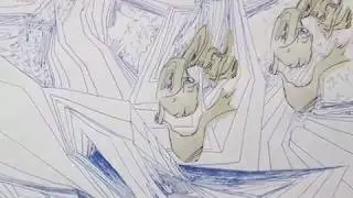 8 frames per second animation study on infinite zoom background