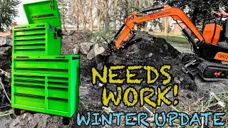AGT QH12R Chinese Mini Excavator - Winter Update: Needs Parts Installed This Spring