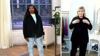 Cuddl Duds Fleecewear Bonded Sherpa Cascade Front Wrap on QVC