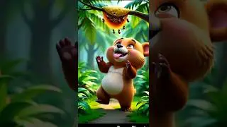 भालू की मूर्खता 🐻| Bear and Bee🐝#animatedstories #fun #बच्चोंकेकार्टून #बच्चोंकीकहानी #stories