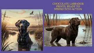 Waterfowl Wildlife Wall Art, Duck Hunting Retriever Prints