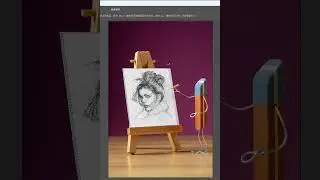 【photoshop教程】 PS合成画板上的绘画贴图。#ps教程 #设计分享 #ps #ps合成 #教程 7 mp4