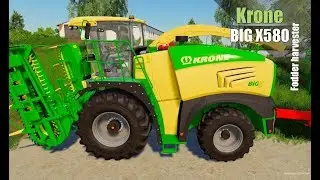 Farming Simulator 2019. The Village Of Berry. Forage Harvester KRONE BigX580.