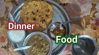 Dinner food | Carrot Parathas | Gajar paratha | Palak dal | Health tips