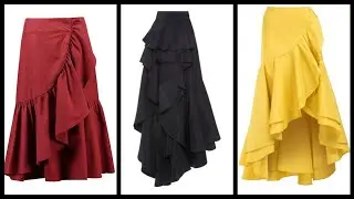 exclusive plus size Ruffle skirts ideas to wear with short tops and blouses