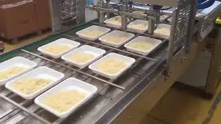 Tray Sealer + MPFSC 120 3 with Multi lane Distribution System for Steamed Rice