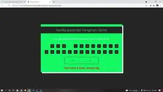 Hangman Game In Vanilla JS With Source Code | Source Code & Projects