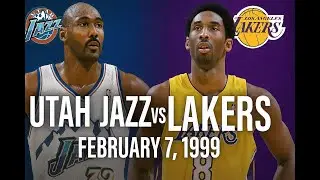 02/07/1999 Utah Jazz vs. Los Angeles Lakers Kobe Bryant Full game