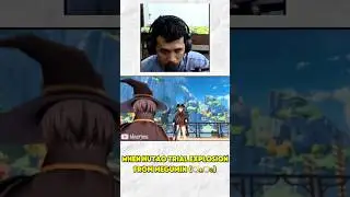 Hutao Try explosion from Megumin #shortvideo #genshinimpact #hutao #megumin #zhongli #fyp #meme