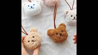 [Little B House] Anti-Lost Wristband Cute Bear Hanging Name Tag Purse Bag Luggage Tags 小熊姓名挂饰 -BT415