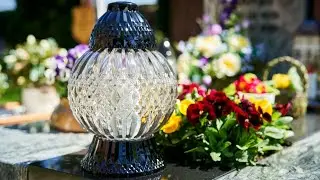 GLAS - HIT Znicze Glamour Kula Kryształ - Klepsydra - No7