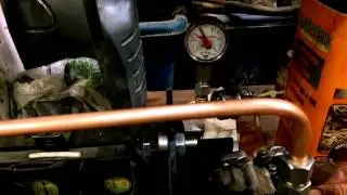 DIY turbojet oil pressure test