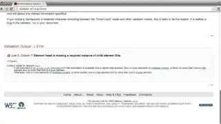 Intro to HTML and CSS - Verifying HTML and CSS