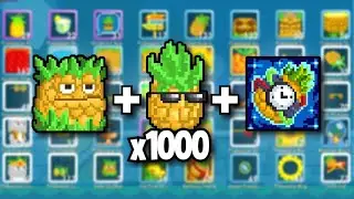 I USED 1000 SUPER PINEAPPLES IN GROWTOPIA...
