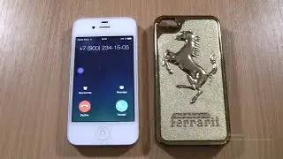 Incoming call Ferrari COVER CASE on iPhone 4