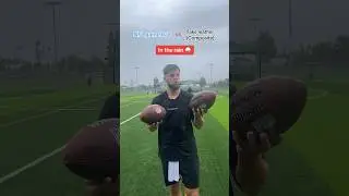 Fake vs Real NFL Ball in the Rain🌧️